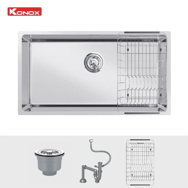 Chậu rửa bát 2 hố Konox Vigo 860