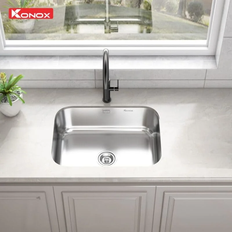 Chậu rửa bát 2 hố Konox Vigo 860