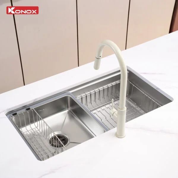 Chậu rửa bát 2 hố Konox Vigo 860