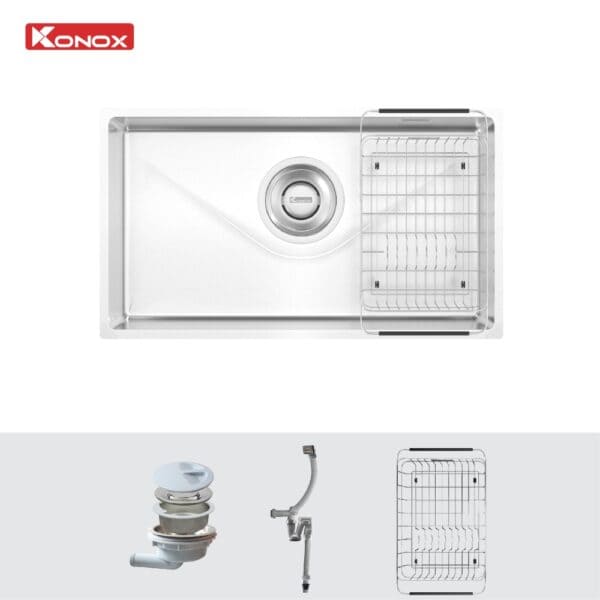 Chậu rửa bát 2 hố Konox Vigo 860