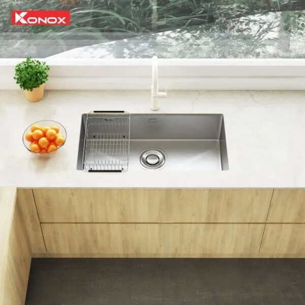 Chậu rửa bát 2 hố Konox Vigo 860
