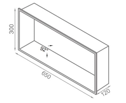 Bản vẽ kỹ thuật kệ để đồ 2 tầng màu vàng Ecobath EC4068-2BG