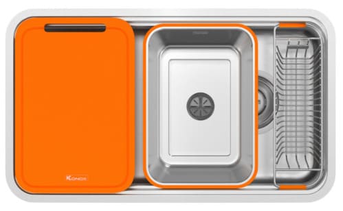 Chậu rửa bát 2 hố Konox Vigo 860