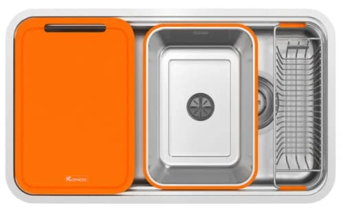 Chậu rửa bát 2 hố Konox Vigo 860