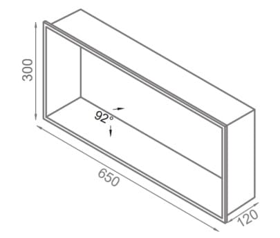Bản vẽ kỹ thuật kệ để đồ 2 tầng màu vàng Ecobath EC4068-2BG