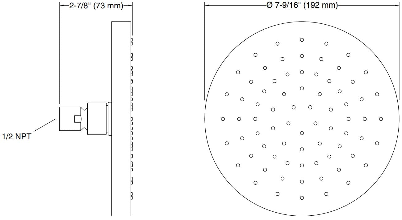 Bản vẽ bát sen 1 chức năng Kallista P33297