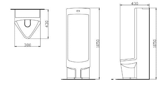 Tiểu Nam Cảm Ứng Treo Tường Selta ST-8214 