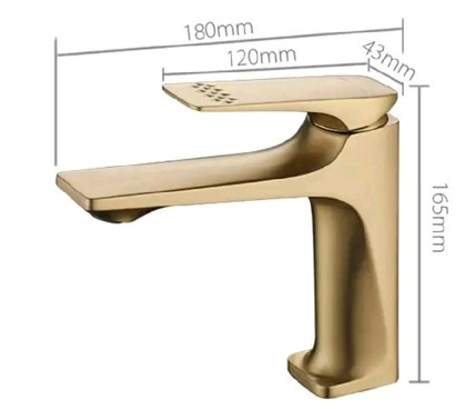 Vòi chậu rửa mặt mạ vàng CleanMax 195001LSJ