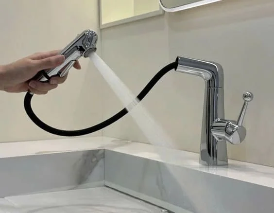 Vòi chậu rửa mặt dây rút CleanMax VDR188CR