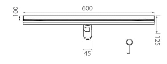 Bản vẽ kỹ thuật ga thoát sàn Ecobath EC1075B