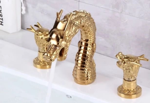 Vòi chậu rửa mặt mạ vàng CleanMax 9901