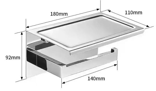 Bản vẽ kỹ thuật Lô giấy vệ sinh Miken MKLG-1411W