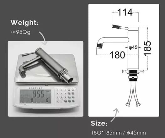 Vòi Chậu Lavabo Màu Đen Miken MK-A0122B