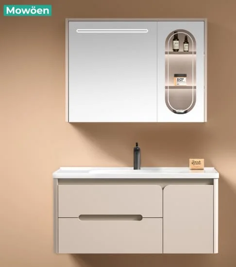 Bộ tủ chậu cao cấp đèn Mowoen MW6809S-80R