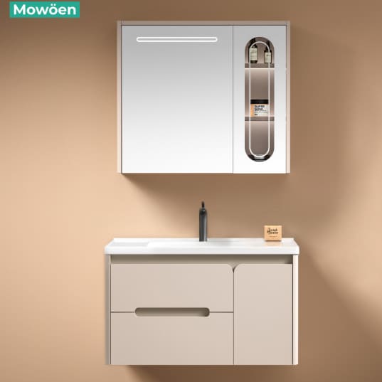 Bộ tủ chậu cao cấp đèn Mowoen MW6809S-80R
