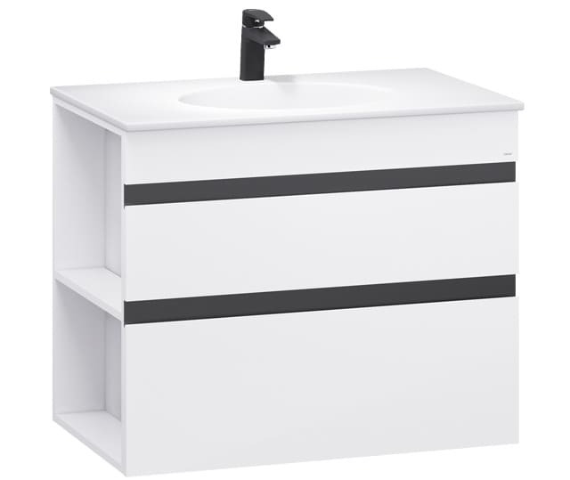 Bộ tủ chậu cao cấp đèn Mowoen MW6809S-80R