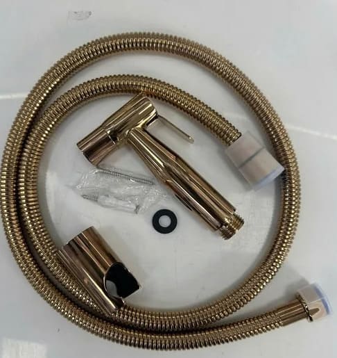 Vòi xịt vệ sinh nóng lạnh âm tường màu đen Miken F-7503B 