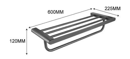 Giàn vắt khăn màu ghi Miken MKG-61122G