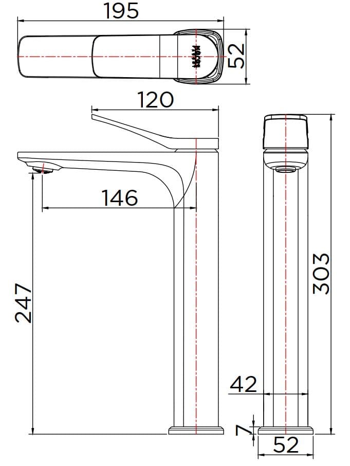 Vòi chậu rửa 1 lỗ mạ vàng Karat F-01-620-41