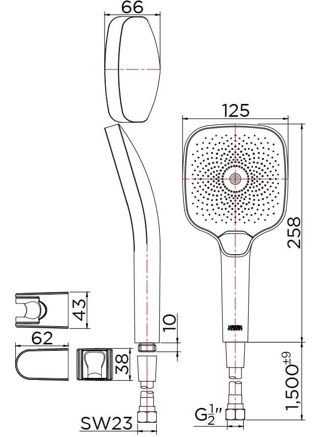 Bản vẽ bát sen 1 chức năng Kallista P33298