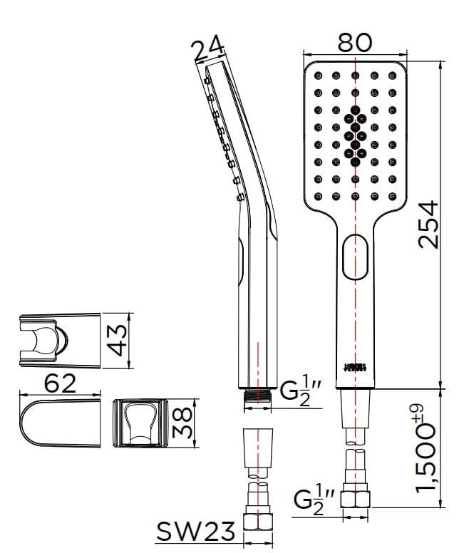 Bản vẽ bát sen 1 chức năng Kallista P33298