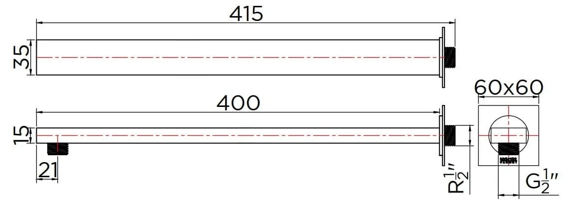Bản vẽ tay sen Kallista P33013