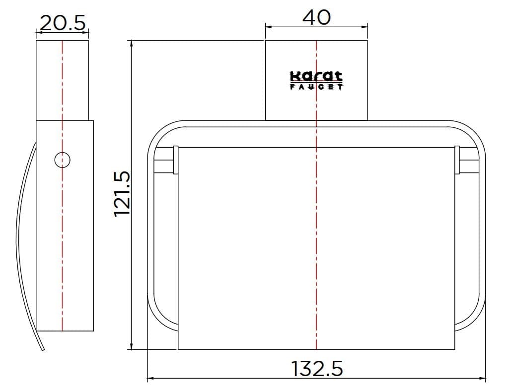 Móc Giấy Vệ Sinh Mạ Vàng Karat KB-02-312-41