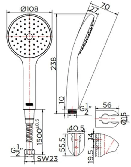 Bản vẽ bát sen 1 chức năng Kallista P33298