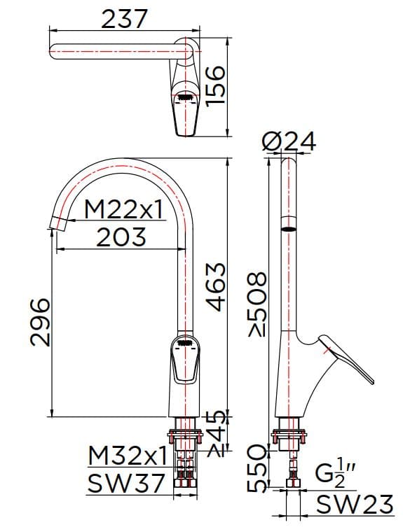 Vòi rửa bát Karat KF-02-927-41