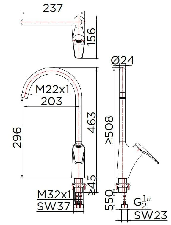 Vòi rửa bát Karat KF-02-927-41
