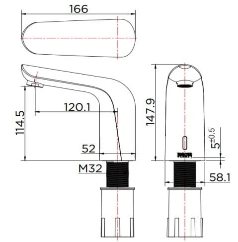 Vòi chậu rửa 1 lỗ nước lạnh Karat KF-49-610-63
