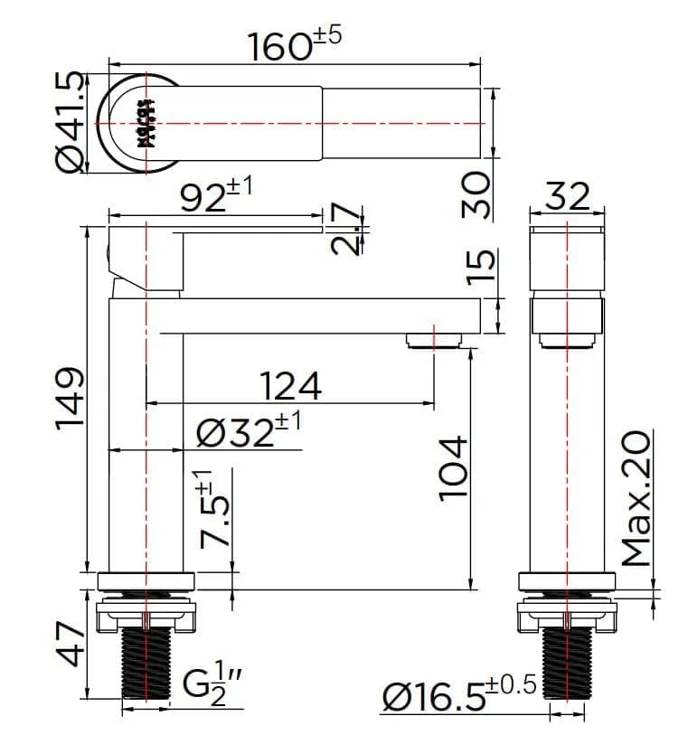 Vòi chậu rửa 1 lỗ nước lạnh Karat KF-49-610-63