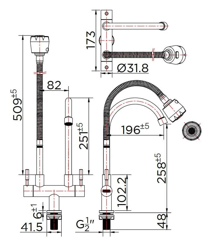 Vòi rửa bát Karat KF-02-927-41