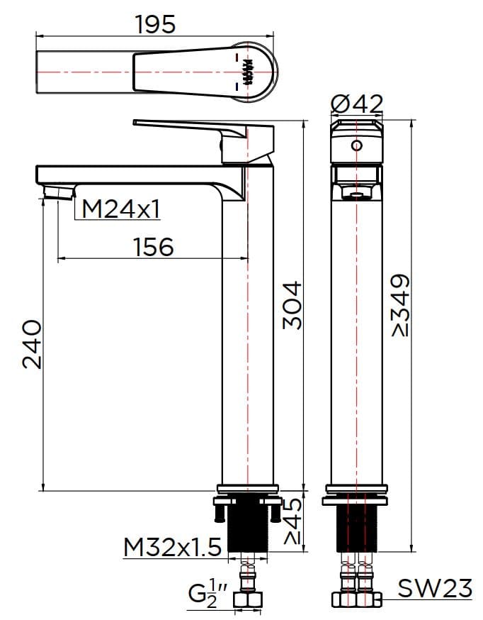 Vòi chậu rửa 1 lỗ nước lạnh Karat KF-76-610-50