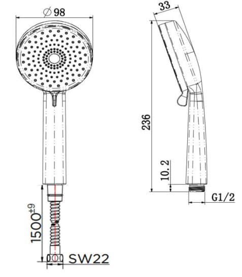 Bản vẽ bát sen 1 chức năng Kallista P33298