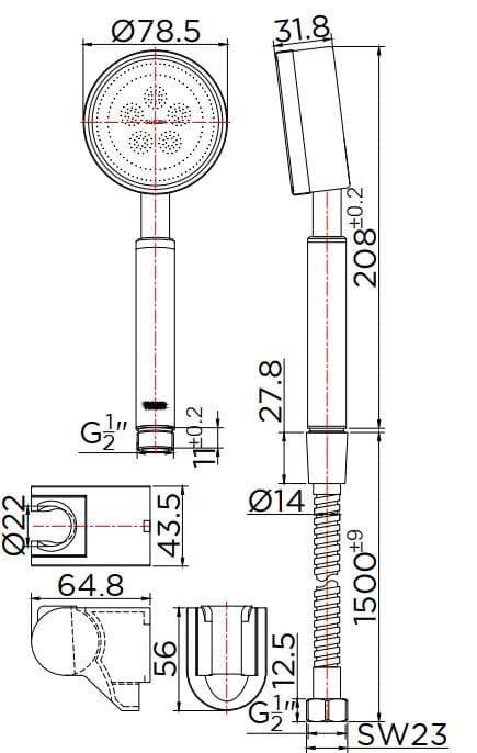 Bản vẽ bát sen 1 chức năng Kallista P33298