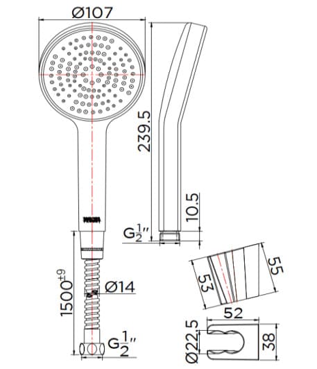 Bản vẽ bát sen 1 chức năng Kallista P33298