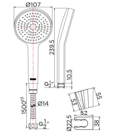 Bản vẽ bát sen 1 chức năng Kallista P33298