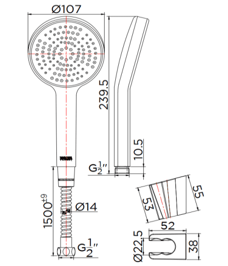 Bản vẽ bát sen 1 chức năng Kallista P33298