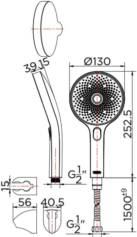 Bản vẽ bát sen 1 chức năng Kallista P33298