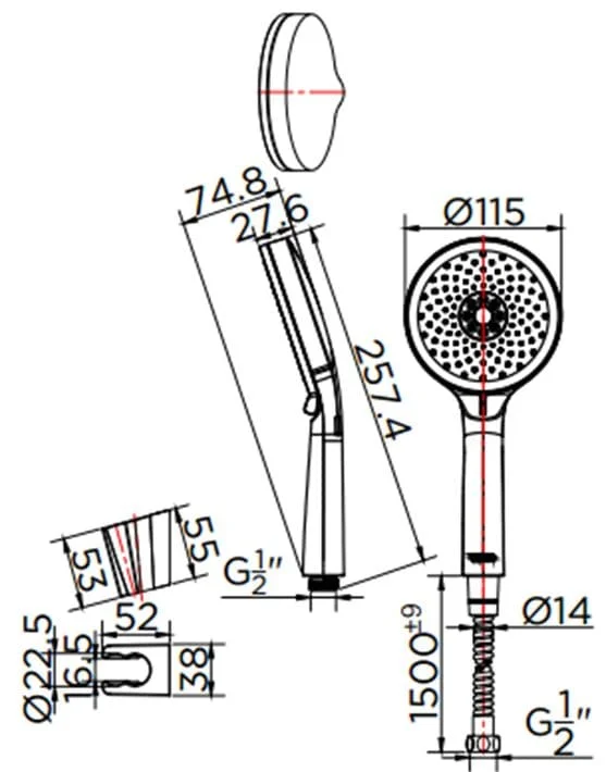 Bản vẽ bát sen 1 chức năng Kallista P33298