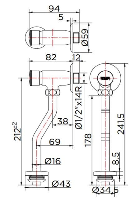 Van xả cảm ứng tiểu nam dùng pin Karat KV-01-014-50