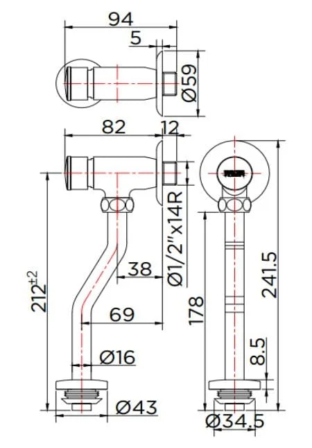 Van xả cảm ứng tiểu nam dùng pin Karat KV-01-014-50