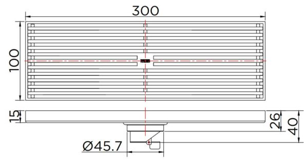 Bản vẽ kỹ thuật ga thoát sàn Karat KA-53-832-WT