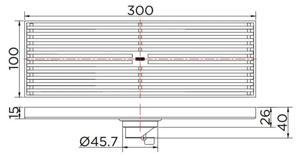 Bản vẽ kỹ thuật ga thoát sàn Karat KA-53-832-WT