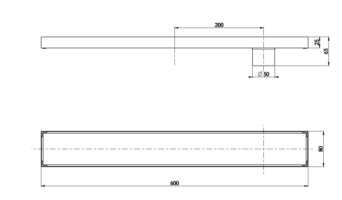 Bản vẽ kỹ thuật ga thoát sàn Karat KA-25-832-WT