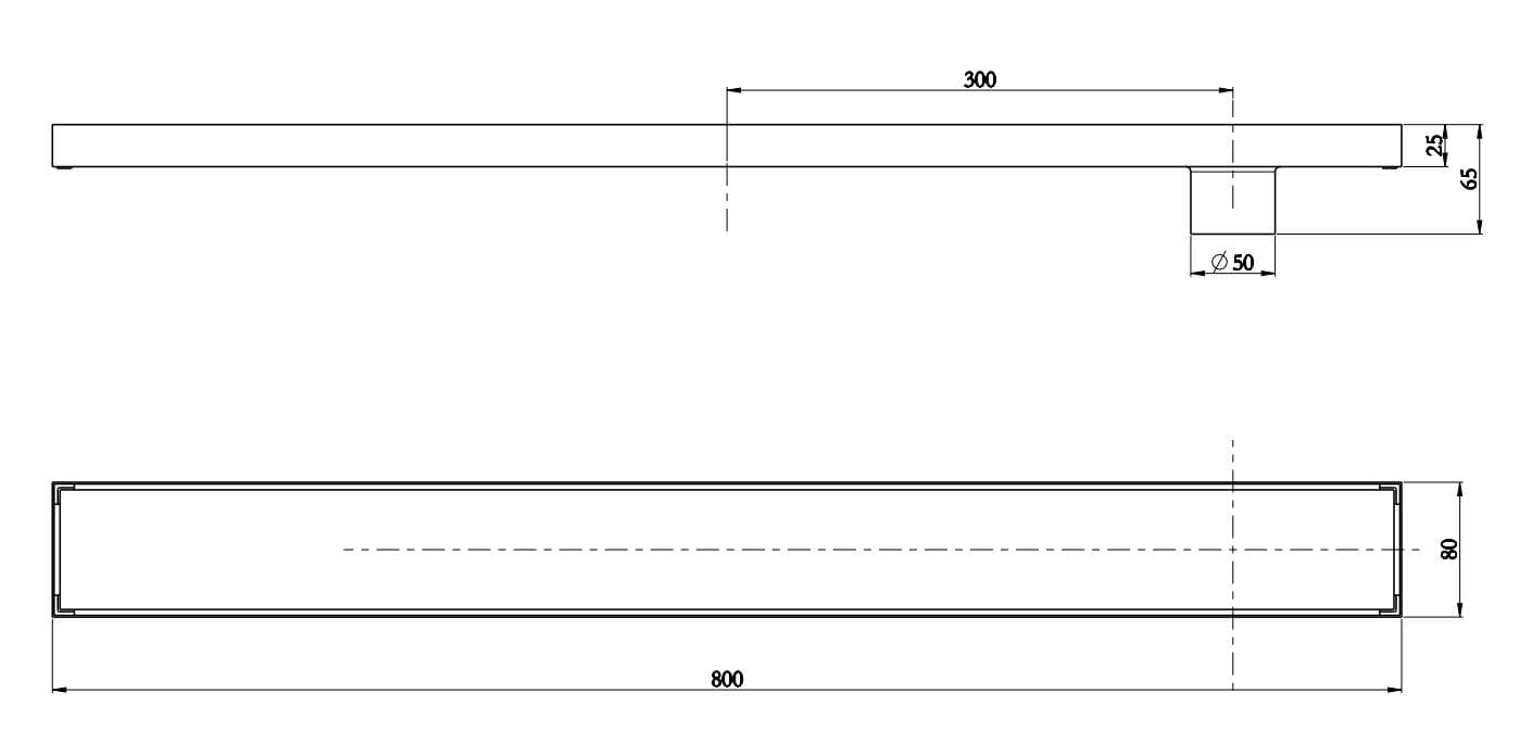 Bản vẽ kỹ thuật ga thoát sàn Karat KA-26-832-WT