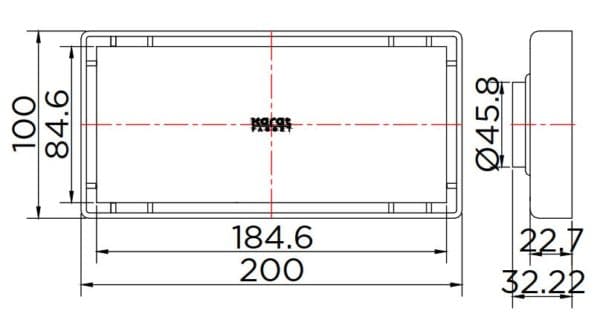 Bản vẽ kỹ thuật ga thoát sàn Karat KA-51-832-WT