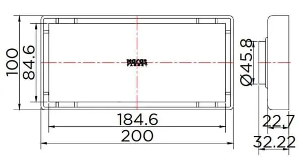 Bản vẽ kỹ thuật ga thoát sàn Karat KA-51-832-WT