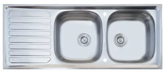 Chậu rửa bát 2 hố có bàn Karat KK-01-021H-63